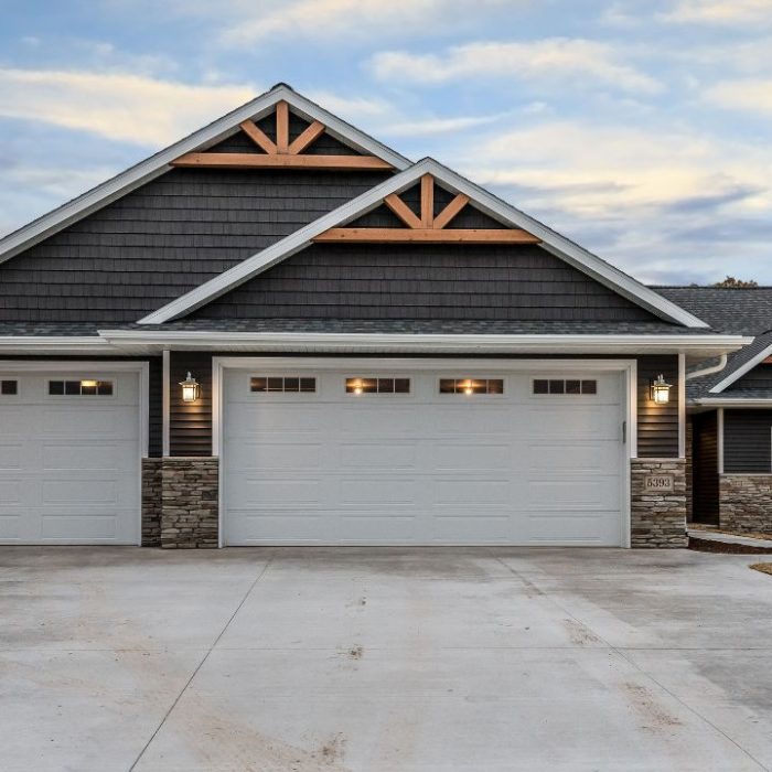 garage addition on a home